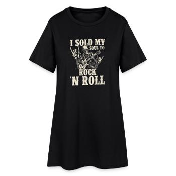 J’ai vendu mon âme au rock 'n roll Musique Guitare Rock - Robe T-shirt Femme - noir - Devant