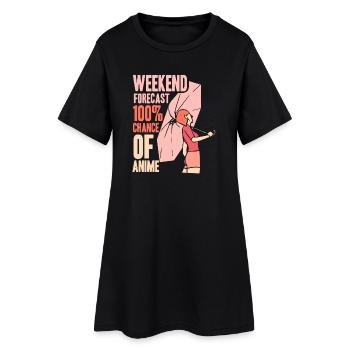 Anime Manga Otaku Kawaii Japan Cosplay Comic - Women’s T-Shirt Dress - black - Front