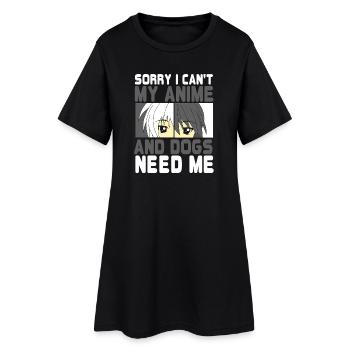 Anime Manga Otaku Kawaii Japon Cosplay Bande dessinée - Robe T-shirt Femme - noir - Devant