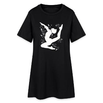 Turner Boden Kunstturnen - Frauen T-Shirt-Kleid - Schwarz - Vorne