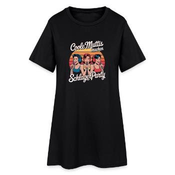 Cool Moms Making SchlagerParty Musique Rétro Amusante - Robe T-shirt Femme - noir - Devant
