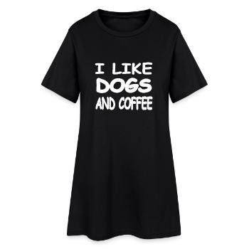 canine - Robe T-shirt Femme - noir - Devant