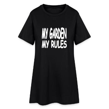 Garden - Women’s T-Shirt Dress - black - Front