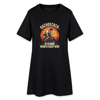 Couvreur - Je viens quand il fait humide - Robe T-shirt Femme - noir - Devant