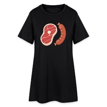 Griller - Robe T-shirt Femme - noir - Devant