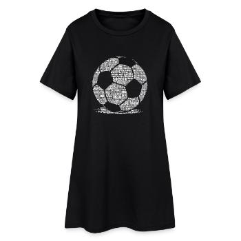 Soccer Ball - Cool Football Lover Gift - Women’s T-Shirt Dress - black - Front