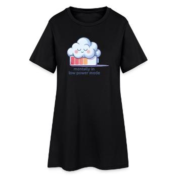 Digital Humor – Mentally in Low Power Mode - Women’s T-Shirt Dress - black - Front