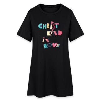 Christ Child in Love - Women’s T-Shirt Dress - black - Front