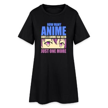 Anime Manga Otaku Kawaii Japon Cosplay Bande dessinée - Robe T-shirt Femme - noir - Devant