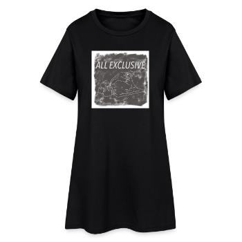 All Exclusive - Robe T-shirt Femme - noir - Devant
