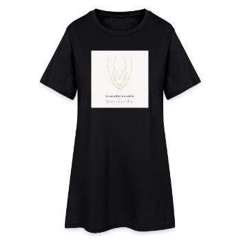 La sympathie naît – avant même de parler - Robe T-shirt Femme - noir - Devant