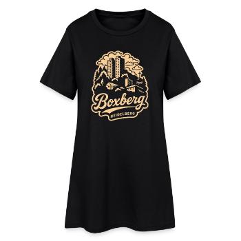Boxberg Heidelberg Skyline Design - Frauen T-Shirt-Kleid - Schwarz - Vorne