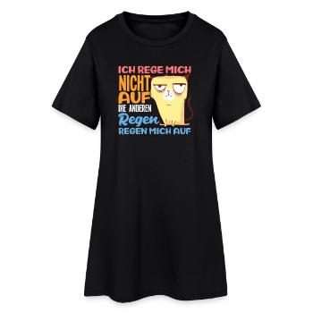 Je ne m'énerve pas, ce sont les autres qui s'énervent. - Robe T-shirt Femme - noir - Devant