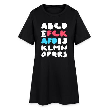 FCK AFD | Conception d’une déclaration politique - Robe T-shirt Femme - noir - Devant