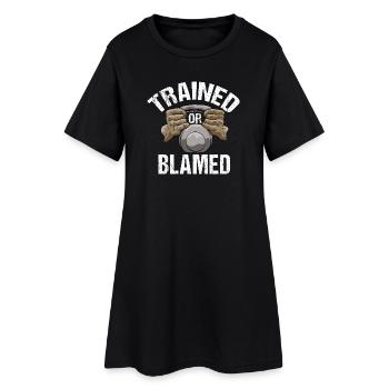 Bodybuilding Fitness Vintage Gym Athleten Workout - Frauen T-Shirt-Kleid - Schwarz - Vorne