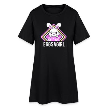 Gender Reveal Pâques Future maman - Robe T-shirt Femme - noir - Devant