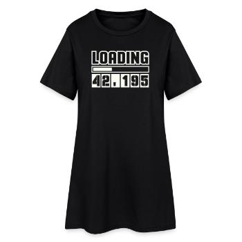 Chargement 42 195 Marathon - Robe T-shirt Femme - noir - Devant
