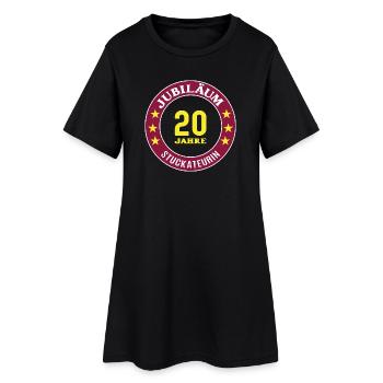 20e anniversaire du plâtrier - Robe T-shirt Femme - noir - Devant