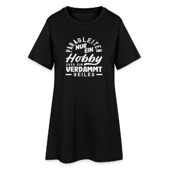 Parapente Aventure Un passe-temps génial - Robe T-shirt Femme - noir - Devant