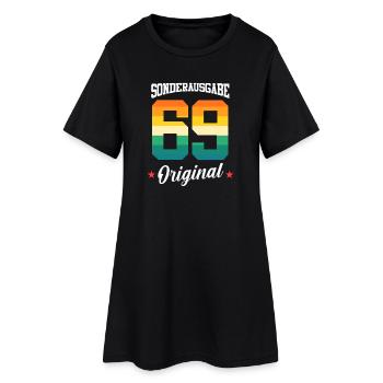 69 Geburtstag - Frauen T-Shirt-Kleid - Schwarz - Vorne