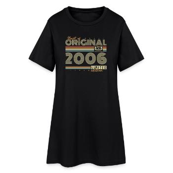 2006 Vintage Retro Birthday Gift - Women’s T-Shirt Dress - black - Front
