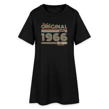 1966 Vintage Retro Geburtstagsgeschenk - Frauen T-Shirt-Kleid - Schwarz - Vorne