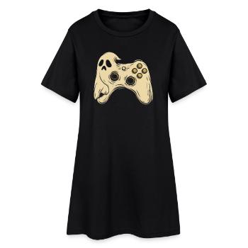 Ghost Pad Arcade Rétro - Robe T-shirt Femme - noir - Devant