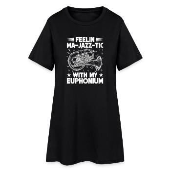 Baritone Player Feelin Ma-Jazz-Tic With Euphonium - Frauen T-Shirt-Kleid - Schwarz - Vorne