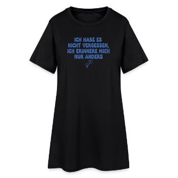 Je n’ai pas oublié - Robe T-shirt Femme - noir - Devant