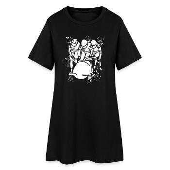 Bobsleigh Bobsleigh Four-man Bobsleigh - Women’s T-Shirt Dress - black - Front