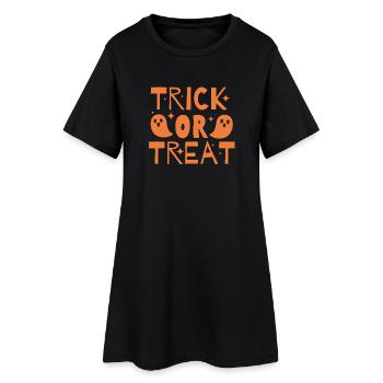Halloween Trick or Treat Geister Spuk - Frauen T-Shirt-Kleid - Schwarz - Vorne