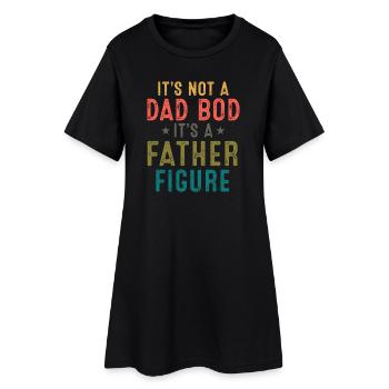 Figure paternelle : Pas un papa - Robe T-shirt Femme - noir - Devant