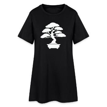 Silhouette de bonsaï zen - Robe T-shirt Femme - noir - Devant