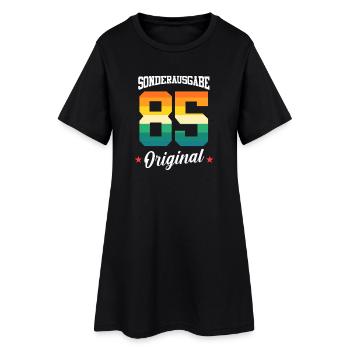 85 Geburtstag - Frauen T-Shirt-Kleid - Schwarz - Vorne