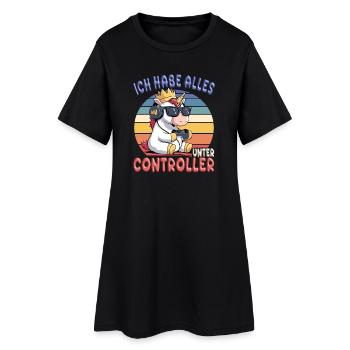 Le roi veut jouer - Robe T-shirt Femme - noir - Devant