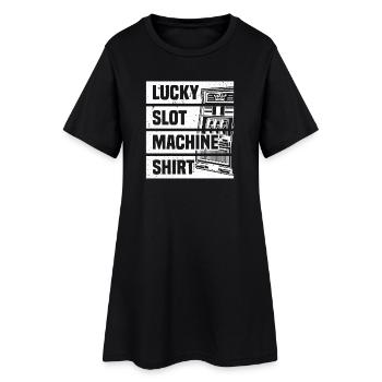 Lucky Slot Machine Casino Jeux d’argent - Robe T-shirt Femme - noir - Devant