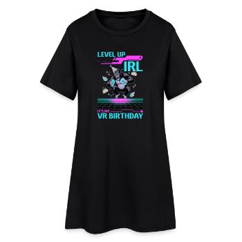 Birthday Gamer VR - Women’s T-Shirt Dress - black - Front