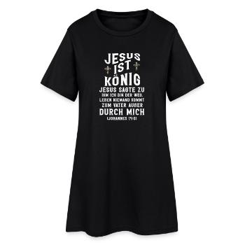 Jesus Christlich Katholiken Gläubiger Gottesdienst - Frauen T-Shirt-Kleid - Schwarz - Vorne