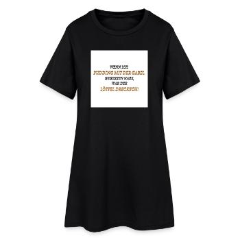 Dirty spoon - Women’s T-Shirt Dress - black - Front