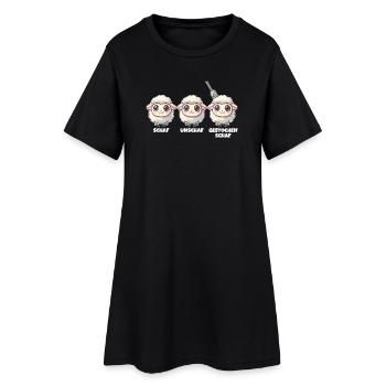 Drôle de mouton Jeu de mots moutons et troupeau de moutons - Robe T-shirt Femme - noir - Devant