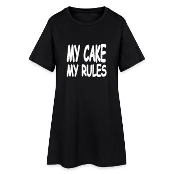 Gâteau - Robe T-shirt Femme - noir - Devant
