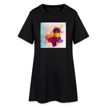 Popsicle - Women’s T-Shirt Dress - black - Front