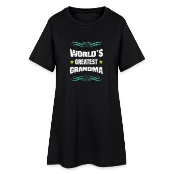 La plus grande grand-mère du monde - Robe T-shirt Femme - noir - Devant