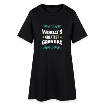 Le plus grand grand-père du monde - Robe T-shirt Femme - noir - Devant