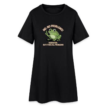 No Problemo - Funny Frog T-Shirt - Women’s T-Shirt Dress - black - Front