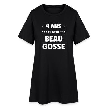4 Ans Déjà Beau Gosse - Robe T-shirt Femme - noir - Devant