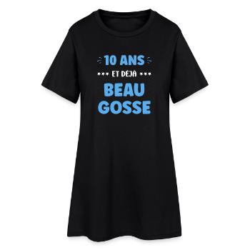 10 Ans Déjà Beau Gosse - Robe T-shirt Femme - noir - Devant