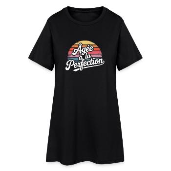 Aged to Perfection - Women’s T-Shirt Dress - black - Front