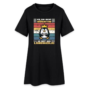 Je ne suis pas accro - je joue - Robe T-shirt Femme - noir - Devant