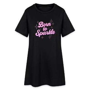 Né pour briller / Y2K Statement Design - Robe T-shirt Femme - noir - Devant